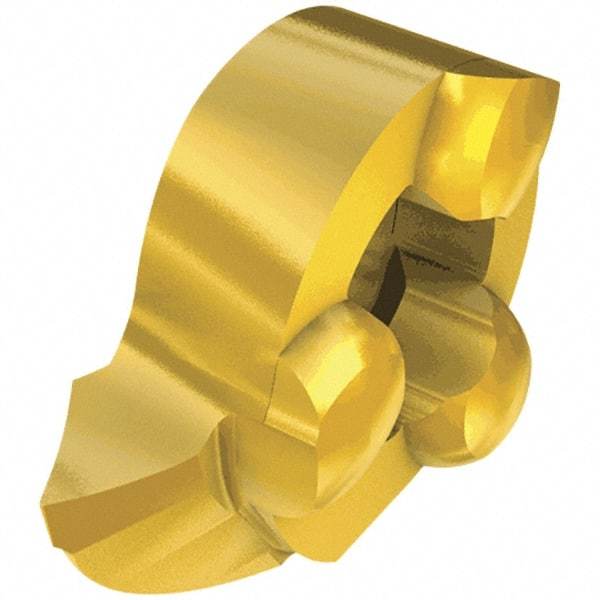 Iscar - 11WT005GIQR Grade IC528, Carbide Grooving Insert - 2mm Max Depth of Cut, Neutral, 0.05mm Corner Radius, TiCN/TiN Finish - USA Tool & Supply