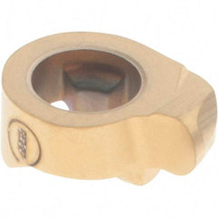 Iscar - 11300R150GIQL Grade IC528, 3mm Cutting Width Carbide Grooving Insert - 2.3mm Max Depth of Cut, Left Hand, 1.5mm Corner Radius, TiCN/TiN Finish - USA Tool & Supply