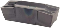 Iscar - 1000080GIF Grade IC908, 10mm Cutting Width Carbide Grooving Insert - 6mm Max Depth of Cut, Neutral, 0.8mm Corner Radius, TiAlN Finish - USA Tool & Supply