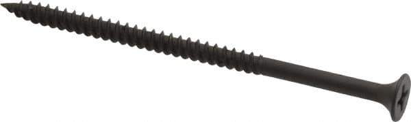 Value Collection - #8, 3" OAL, Phillips Drive Bugle Head, Steel Drywall Screws - Black Phosphate Finish, Grade 1018 - USA Tool & Supply