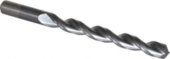 Chicago-Latrobe - 31/64" 135° High Speed Steel Jobber Drill - TiCN Finish, Right Hand Cut, Parabolic Flute, Straight Shank, 5-7/8" OAL, Notched Point - USA Tool & Supply