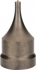 Cleveland Steel Tool - 1-1/4 Inch Diameter Round Ironworker Die - 2-1/8 Inch Head Diameter, 1 Inch Head Height - USA Tool & Supply