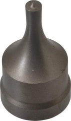 Cleveland Steel Tool - 1/4 Inch Diameter Round Ironworker Punch - 1-1/32 Inch Body Diameter, 1-5/32 Inch Head Diameter, 1-15/16 Inch Overall Length - USA Tool & Supply