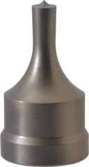 Cleveland Steel Tool - 5/16 Inch Diameter Round Ironworker Punch - 1-1/32 Inch Body Diameter, 1-5/32 Inch Head Diameter, 1-15/16 Inch Overall Length - USA Tool & Supply