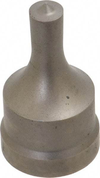 Cleveland Steel Tool - 3/8 Inch Diameter Round Ironworker Punch - 1-1/32 Inch Body Diameter, 1-5/32 Inch Head Diameter, 1-15/16 Inch Overall Length - USA Tool & Supply