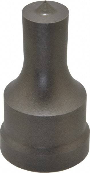 Cleveland Steel Tool - 9/16 Inch Diameter Round Ironworker Punch - 1-1/32 Inch Body Diameter, 1-5/32 Inch Head Diameter, 1-15/16 Inch Overall Length - USA Tool & Supply