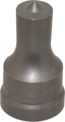 Cleveland Steel Tool - 5/8 Inch Diameter Round Ironworker Punch - 1-1/32 Inch Body Diameter, 1-5/32 Inch Head Diameter, 1-15/16 Inch Overall Length - USA Tool & Supply