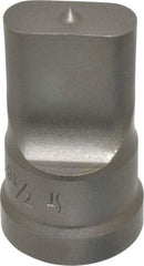 Cleveland Steel Tool - 7/16 Inch Wide Oblong Ironworker Punch - 1-1/32 Inch Body Diameter, 1-5/32 Inch Head Diameter, 1-15/16 Inch Overall Length - USA Tool & Supply