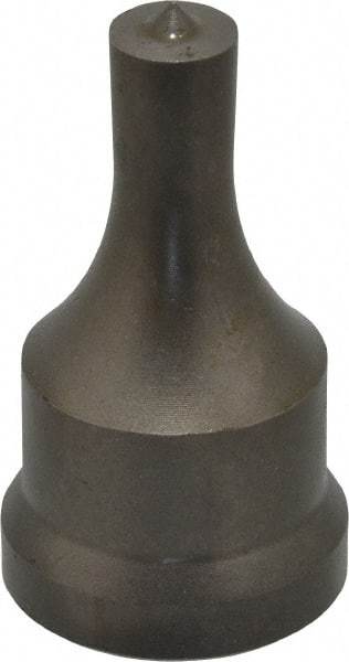 Cleveland Steel Tool - 7/16 Inch Diameter Round Ironworker Punch - 1-1/16 Inch Body Diameter, 1-7/32 Inch Head Diameter, 2-1/8 Inch Overall Length - USA Tool & Supply