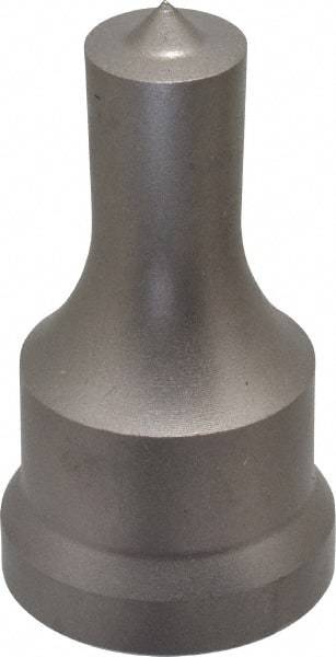 Cleveland Steel Tool - 9/16 Inch Diameter Round Ironworker Punch - 1-1/16 Inch Body Diameter, 1-7/32 Inch Head Diameter, 2-1/8 Inch Overall Length - USA Tool & Supply