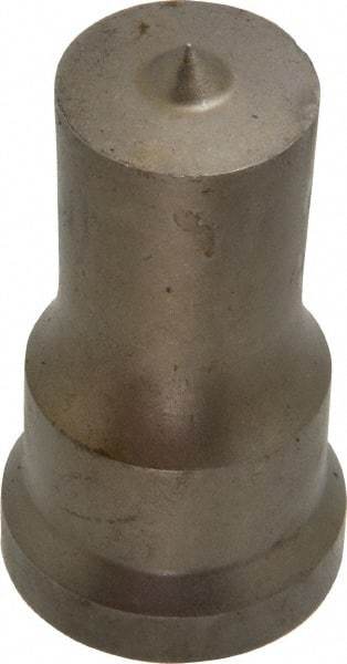 Cleveland Steel Tool - 7/8 Inch Diameter Round Ironworker Punch - 1-1/16 Inch Body Diameter, 1-7/32 Inch Head Diameter, 2-1/8 Inch Overall Length - USA Tool & Supply