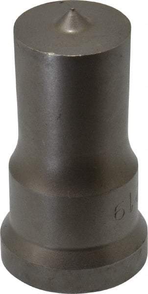 Cleveland Steel Tool - 15/16 Inch Diameter Round Ironworker Punch - 1-1/16 Inch Body Diameter, 1-7/32 Inch Head Diameter, 2-1/8 Inch Overall Length - USA Tool & Supply