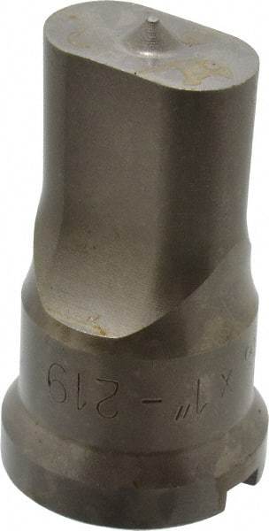 Cleveland Steel Tool - 9/16 Inch Wide Oblong Ironworker Punch - 1-1/16 Inch Body Diameter, 1-7/32 Inch Head Diameter, 2-1/8 Inch Overall Length - USA Tool & Supply