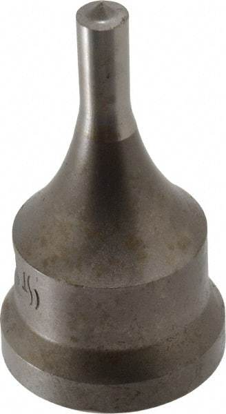 Cleveland Steel Tool - 9/32 Inch Diameter Round Ironworker Punch - 1-1/16 Inch Body Diameter, 1.24 Inch Head Diameter, 2-3/16 Inch Overall Length - USA Tool & Supply