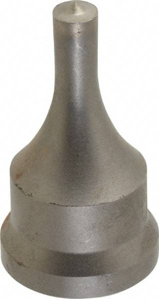 Cleveland Steel Tool - 11/32 Inch Diameter Round Ironworker Punch - 1-1/16 Inch Body Diameter, 1.24 Inch Head Diameter, 2-3/16 Inch Overall Length - USA Tool & Supply