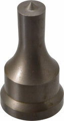 Cleveland Steel Tool - 17/32 Inch Diameter Round Ironworker Punch - 1-1/16 Inch Body Diameter, 1.24 Inch Head Diameter, 2-3/16 Inch Overall Length - USA Tool & Supply