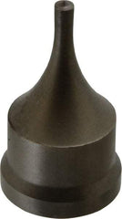 Cleveland Steel Tool - 7/32 Inch Diameter Round Ironworker Punch - 1-7/32 Inch Body Diameter, 1-3/8 Inch Head Diameter, 2-3/8 Inch Overall Length - USA Tool & Supply