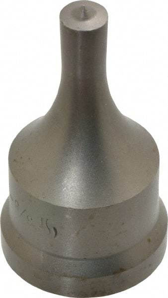 Cleveland Steel Tool - 3/8 Inch Diameter Round Ironworker Punch - 1-7/32 Inch Body Diameter, 1-3/8 Inch Head Diameter, 2-3/8 Inch Overall Length - USA Tool & Supply