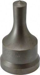 Cleveland Steel Tool - 15/32 Inch Diameter Round Ironworker Punch - 1-7/32 Inch Body Diameter, 1-3/8 Inch Head Diameter, 2-3/8 Inch Overall Length - USA Tool & Supply