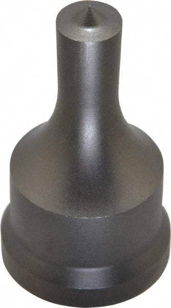 Cleveland Steel Tool - 1/2 Inch Diameter Round Ironworker Punch - 1-7/32 Inch Body Diameter, 1-3/8 Inch Head Diameter, 2-3/8 Inch Overall Length - USA Tool & Supply