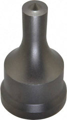 Cleveland Steel Tool - 1/2 Inch Diameter Round Ironworker Punch - 1-7/32 Inch Body Diameter, 1-3/8 Inch Head Diameter, 2-3/8 Inch Overall Length - USA Tool & Supply