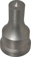 Cleveland Steel Tool - 11/16 Inch Diameter Round Ironworker Punch - 1-7/32 Inch Body Diameter, 1-3/8 Inch Head Diameter, 2-3/8 Inch Overall Length - USA Tool & Supply