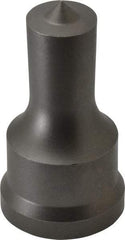 Cleveland Steel Tool - 3/4 Inch Diameter Round Ironworker Punch - 1-7/32 Inch Body Diameter, 1-3/8 Inch Head Diameter, 2-3/8 Inch Overall Length - USA Tool & Supply