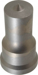 Cleveland Steel Tool - 1 Inch Diameter Round Ironworker Punch - 1-7/32 Inch Body Diameter, 1-3/8 Inch Head Diameter, 2-3/8 Inch Overall Length - USA Tool & Supply