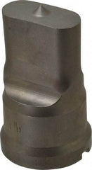 Cleveland Steel Tool - 11/16 Inch Wide Oblong Ironworker Punch - 1-17/32 Inch Body Diameter, 1-11/16 Inch Head Diameter, 2-11/16 Inch Overall Length - USA Tool & Supply