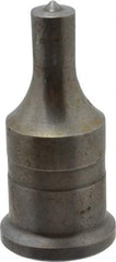 Cleveland Steel Tool - 7/16 Inch Diameter Round Ironworker Punch - 1 Inch Body Diameter, 1-3/16 Inch Head Diameter, 2-7/16 Inch Overall Length - USA Tool & Supply