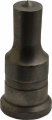 Cleveland Steel Tool - 13/16 Inch Diameter Round Ironworker Punch - 1-1/4 Inch Body Diameter, 1-1/2 Inch Head Diameter, 3-1/8 Inch Overall Length - USA Tool & Supply