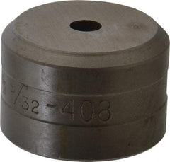 Cleveland Steel Tool - 9/32 Inch Diameter Round Ironworker Die - 1-1/2 Inch Head Diameter, 1 Inch Head Height - USA Tool & Supply