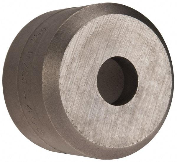 Cleveland Steel Tool - 15/32 Inch Diameter Round Ironworker Die - 1-1/2 Inch Head Diameter, 1 Inch Head Height - USA Tool & Supply