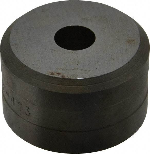 Cleveland Steel Tool - 1/2 Inch Diameter Round Ironworker Die - 1-13/16 Inch Head Diameter, 1-1/8 Inch Head Height - USA Tool & Supply