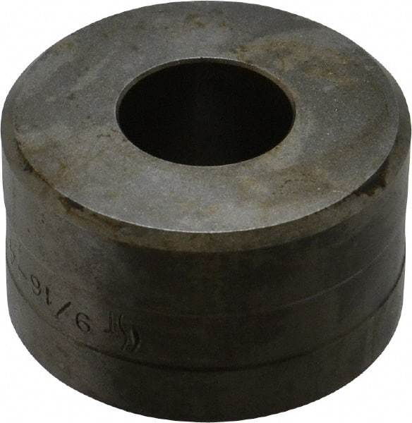 Cleveland Steel Tool - 9/16 Inch Diameter Round Ironworker Die - 1-13/16 Inch Head Diameter, 1-1/8 Inch Head Height - USA Tool & Supply