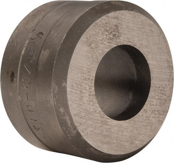 Cleveland Steel Tool - 27/32 Inch Diameter Round Ironworker Die - 1-13/16 Inch Head Diameter, 1-1/8 Inch Head Height - USA Tool & Supply