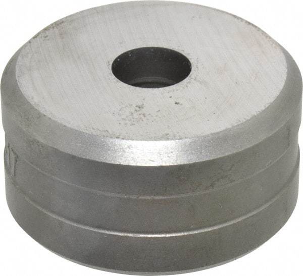 Cleveland Steel Tool - 17/32 Inch Diameter Round Ironworker Die - 2 Inch Head Diameter, 1 Inch Head Height - USA Tool & Supply