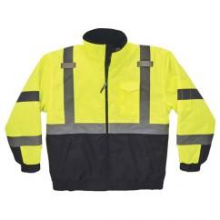 8377 M LIME QUILTED BOMBER JACKET - USA Tool & Supply