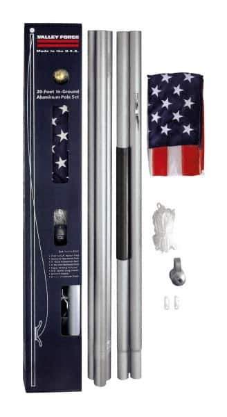 Valley Forge Flag Co - Flag Poles & Kits Type: Flag & Pole Kit Mounting: Portable - USA Tool & Supply