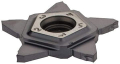 Iscar - 24N150J010PENTA J Grade IC908, 1.5mm Cutting Width Carbide Grooving Insert - 5mm Max Depth of Cut, Neutral, 0.1mm Corner Radius, TiAlN Finish - USA Tool & Supply