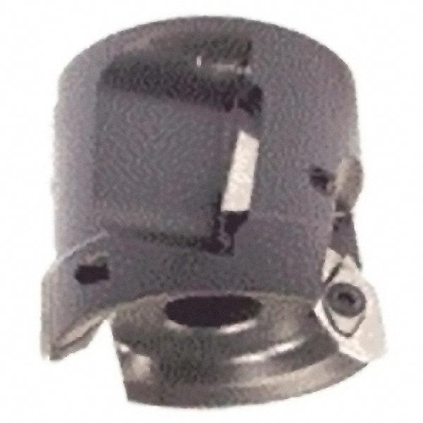 Iscar - 4 Inserts, 2" Cut Diam, 3/4" Arbor Diam, 1.18" Max Depth of Cut, Indexable Square-Shoulder Face Mill - 0/90° Lead Angle, 2.16" High, HM90 APCR 1605 Insert Compatibility, Through Coolant, Series Helialu - USA Tool & Supply