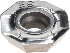 Iscar - OFCR07T3 P Grade IC28 Carbide Milling Insert - Uncoated, 0.185" Thick, 18.5mm Inscribed Circle, 0.6mm Corner Radius - USA Tool & Supply