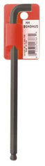 Bondhus - 8mm Hex, Short Arm, Ball End Hex Key - 6-11/16" OAL, Protanium High Torque Steel, Metric System of Measurement - USA Tool & Supply