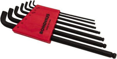 Bondhus - 7 Piece L-Key Ball End Hex Key Set - Hex Range 1.5 to 6mm - USA Tool & Supply