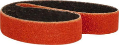 Norton - 1/2" Wide x 12" OAL, 80 Grit, Ceramic Abrasive Belt - Ceramic, Medium, Coated, Y Weighted Cloth Backing, Series R980 - USA Tool & Supply