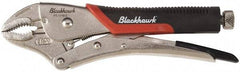 Blackhawk by Proto - 8-5/8" OAL Curved Jaw Locking Pliers - 1-39/64" Jaw Width, 9/16" Jaw Depth, Standard Handle - USA Tool & Supply