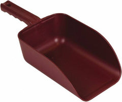 Remco - 82 oz Red Polypropylene & Semi-Ferrous Additive Flat Bottom Scoop - 5.9" Wide x 3.3" Deep Bowl, 15.1" OAL - USA Tool & Supply