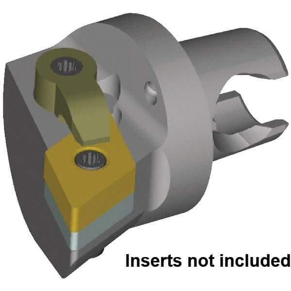 Kennametal - Right Hand Cut, 40mm Min Bore Diam, Size KM2532 Steel Modular Boring Cutting Unit Head - 30mm Max Bore Depth, Through Coolant, Compatible with DN..150408, DN..432 - USA Tool & Supply