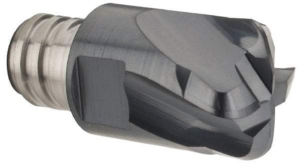 Iscar - MM EFF Grade IC903 Carbide End Milling Tip Insert - AlTiN Finish, 4 Flutes, 12mm Cutting Diam, 0.6mm Depth of Cut, 16.5mm Extension, 0.0972" Cnr Rad - USA Tool & Supply