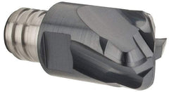 Iscar - MM EFF Grade IC903 Carbide End Milling Tip Insert - AlTiN Finish, 4 Flutes, 12mm Cutting Diam, 0.6mm Depth of Cut, 16.5mm Extension, 0.0972" Cnr Rad - USA Tool & Supply